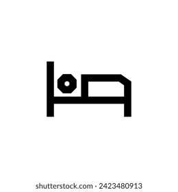 Hotel Icon Simple Line Style Vector Perfect Web and Mobile Illustration 