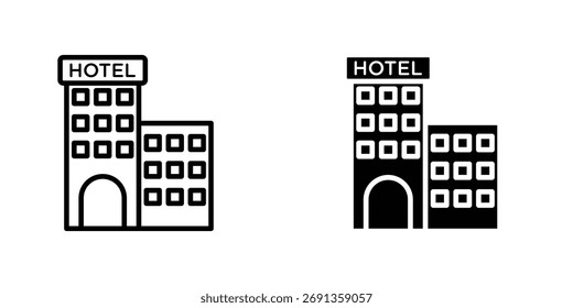 hotel icon Ilustración vectorial sencilla para gráficos y Diseño web.