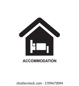 HOTEL ICON , VACATION ICON VECTOR