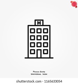 Hotel icon vector