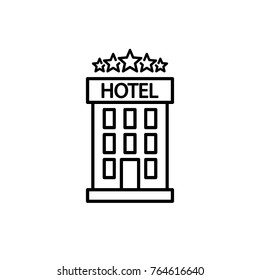 vector de icono del hotel