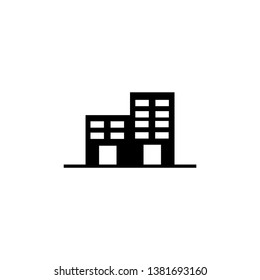 hotel icon vector. buiding icon vector