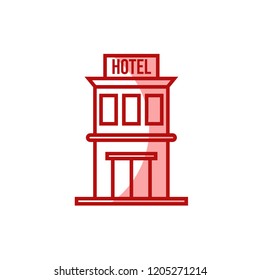 hotel icon vector. building icon modern style