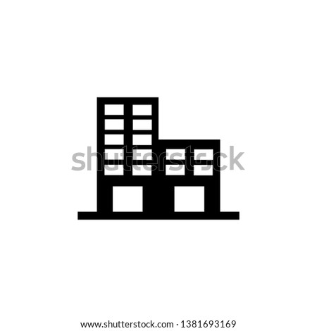 hotel icon vector. bulding icon vector