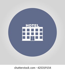hotel icon. Vector concept illustration for design.