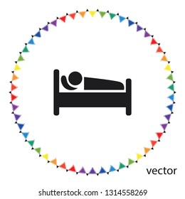 Hotel icon, vector design element