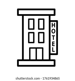 Hotel icon vector design template