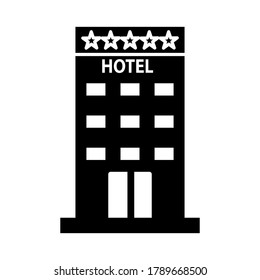 Plantilla de diseño de vectores de icono de hotel