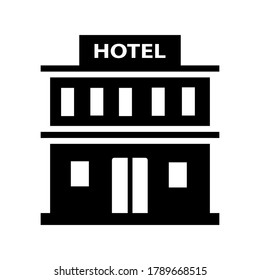 Plantilla de diseño de vectores de icono de hotel