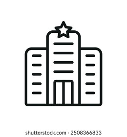 Hotel Icon Vektor Design Vorlagen einfach und modern Konzept Grafik