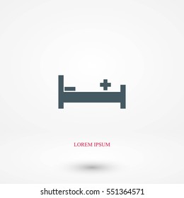 hotel icon vector, flat design best vector icon