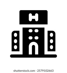 hotel icon. vector glyph icon for your website, mobile, presentation, and logo design.