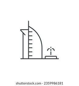 Hotel icon, Hotel vector illustration