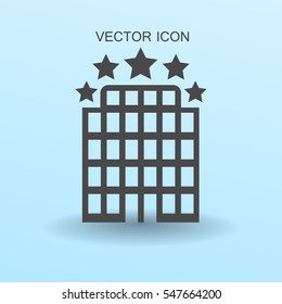 Hotel icon vector illustration