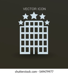 Hotel icon vector illustration