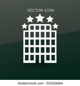 Hotel icon vector illustration