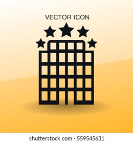 Hotel icon vector illustration