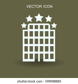 Hotel icon vector illustration