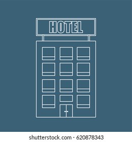 Hotel icon, vector illustration design. Travel icons.