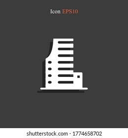 hotel icon. Vector illustration EPS 10.