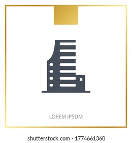 hotel icon. Vector illustration EPS 10.