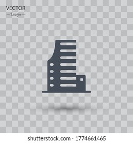 hotel icon. Vector illustration EPS 10.