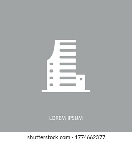 hotel icon. Vector illustration EPS 10.