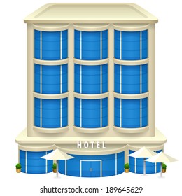 Hotel icon. Vector illustration eps 10.