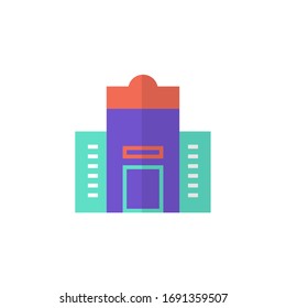 hotel icon vector illustration. hotel icon flat style design