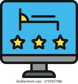 hotel icon vector illustration flat