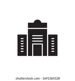 hotel icon vector illustration. hotel icon glyph style design
