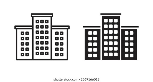 icono del hotel. Ilustración vectorial. Ilustración vectorial aislada. Ilustración EPS.