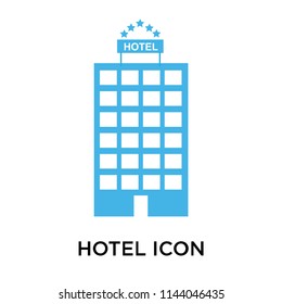 Hotel icon vector isolated on white background for your web and mobile app design, Hotel logo concept
