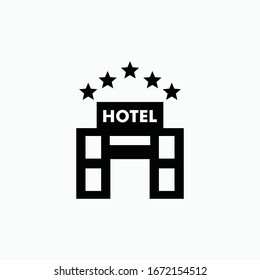 hotel icon vector sign symbol isolated
