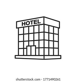 hotel icon vector sign symbol