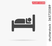 Hotel Icon Vector. Simple flat symbol. Perfect Black pictogram illustration on white background.