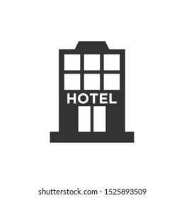 Hotel icon vector symbol illustration EPS 10