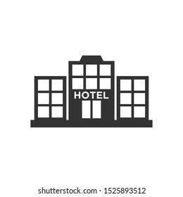 Hotel icon vector symbol illustration EPS 10