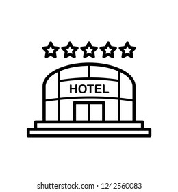 hotel icon vector template trendy