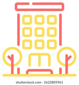 Hotel icon, for web, app, infographic, etc