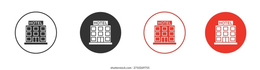ícone do hotel. web vetor design