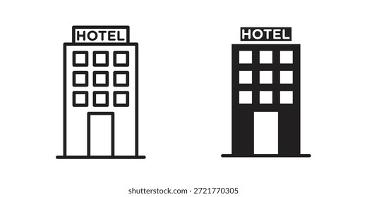 ícone de hotel para o seu design de site, logotipo, app, UI. EPS10