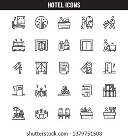 Hotel icons collection