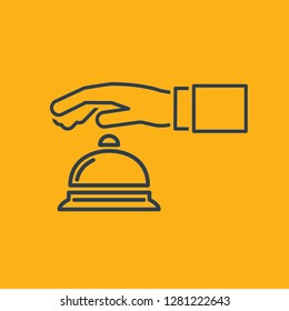 Hotel Icons Line Vector Graphic Template Simple Modern