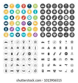 Hotel icons set