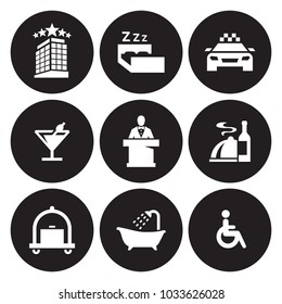 Hotel icons set