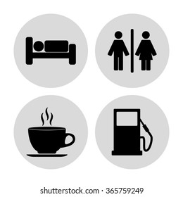 Hotel  icons set