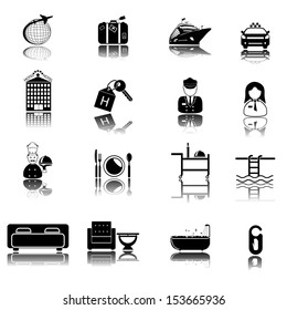 Hotel icons set. vector eps 10
