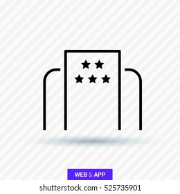 hotel isolated minimal icon. travel line vector icon for websites and mobile minimalistic flat design.