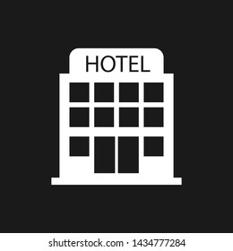 Hotel Ison. Minimalistic Simple Vector Illustration. Travel Overnight Stop.